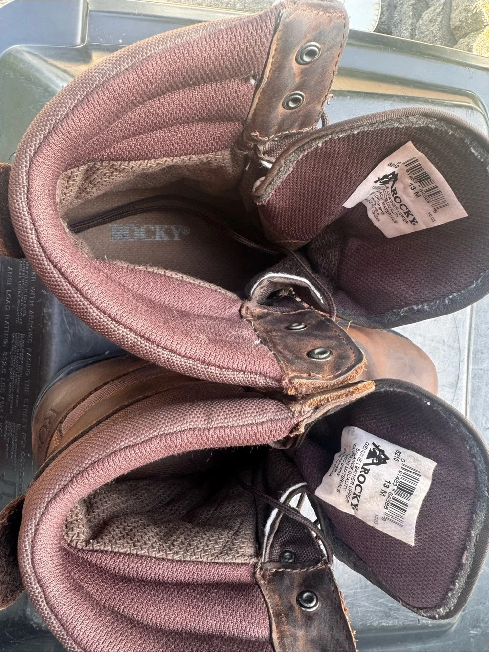 Rocky 8210 Vintage 1000 Gram Thinsulate Gore-Tex Insulated Boots Size 13M